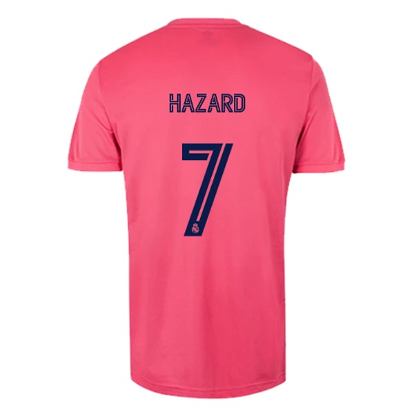 Camiseta Real Madrid Segunda equipo NO.7 Hazard 2020-2021 Rosa